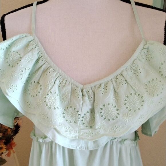 Zara Maxi Mint Sundress - Picture 3 of 12